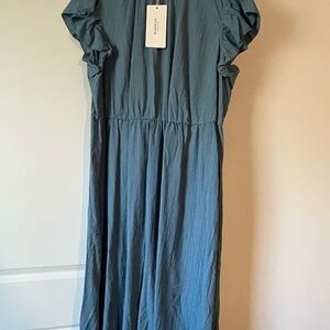 (SALE) BloomChic Blue Midi Dress